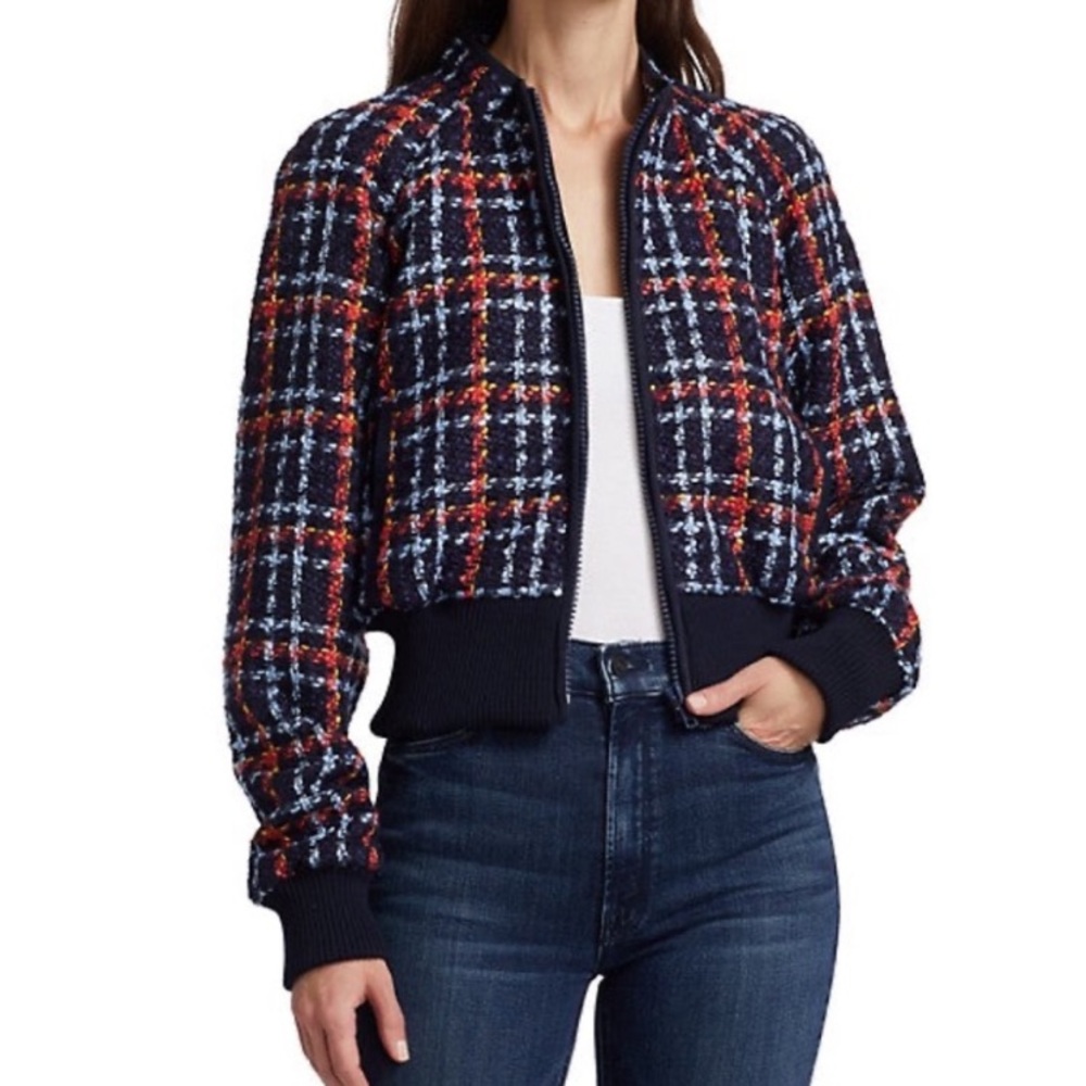 NEW Mother The Mock Neck Ribbed Jacket